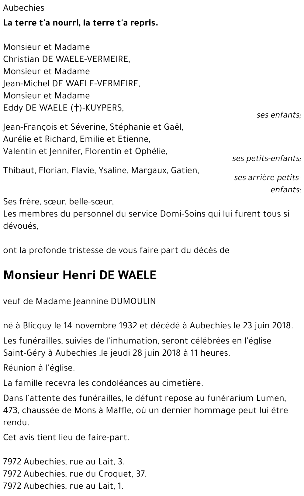 Henri DE WAELE