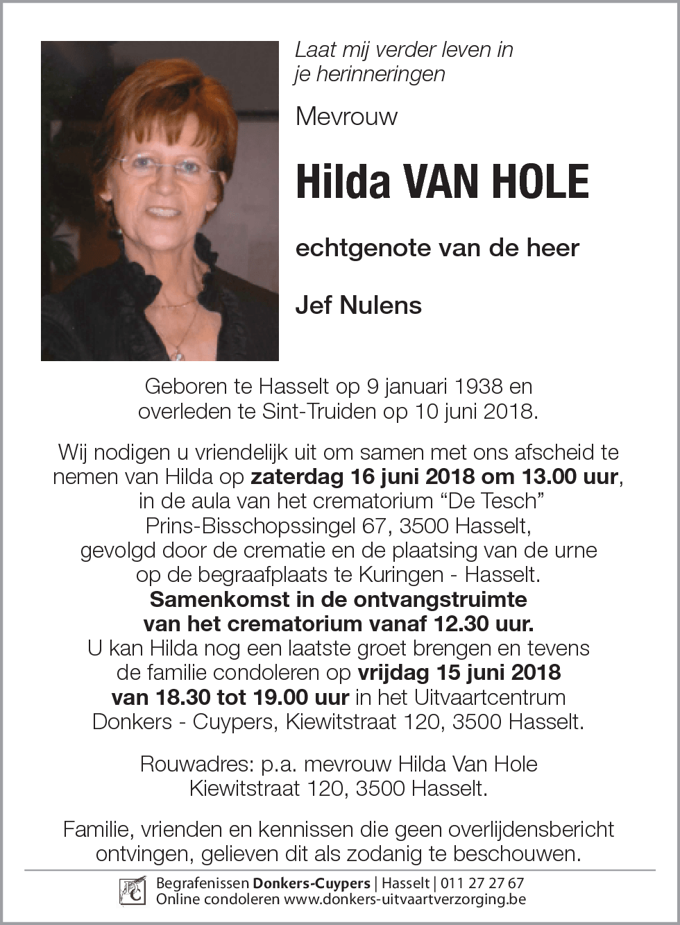 Hilda Van Hole