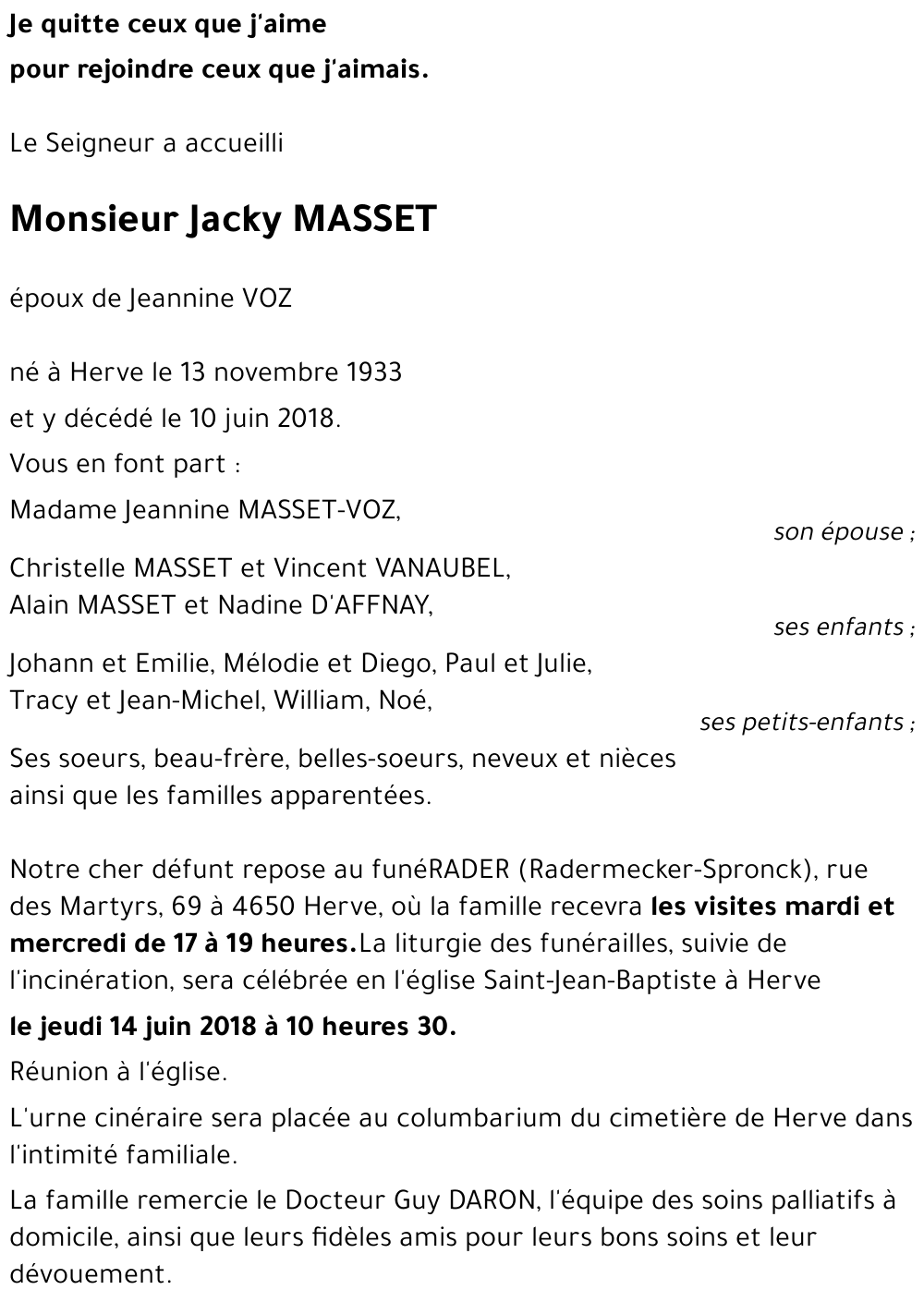 Jacky MASSET