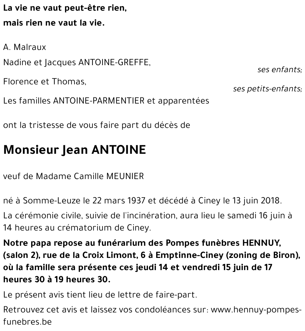 Jean ANTOINE