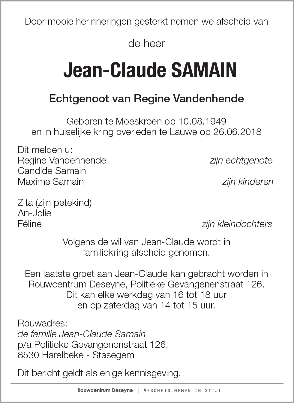 Jean-Claude Samain