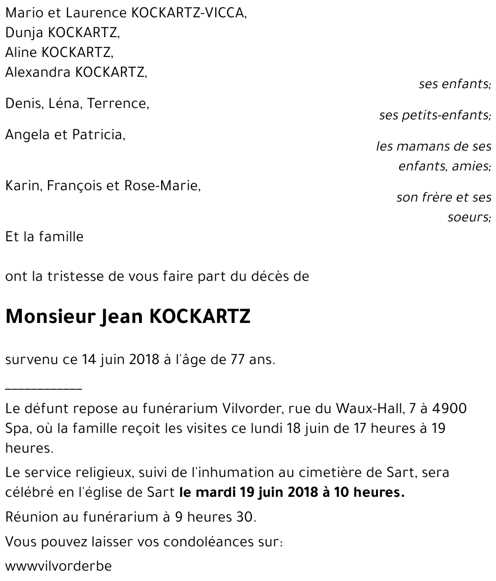 Jean KOCKARTZ