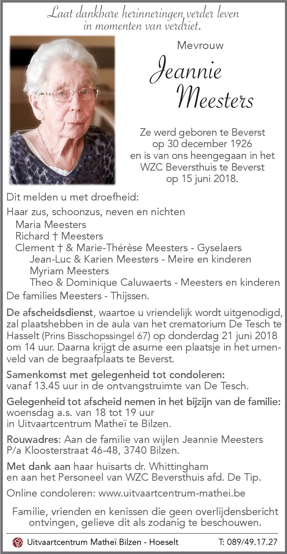 Jeannie MEESTERS