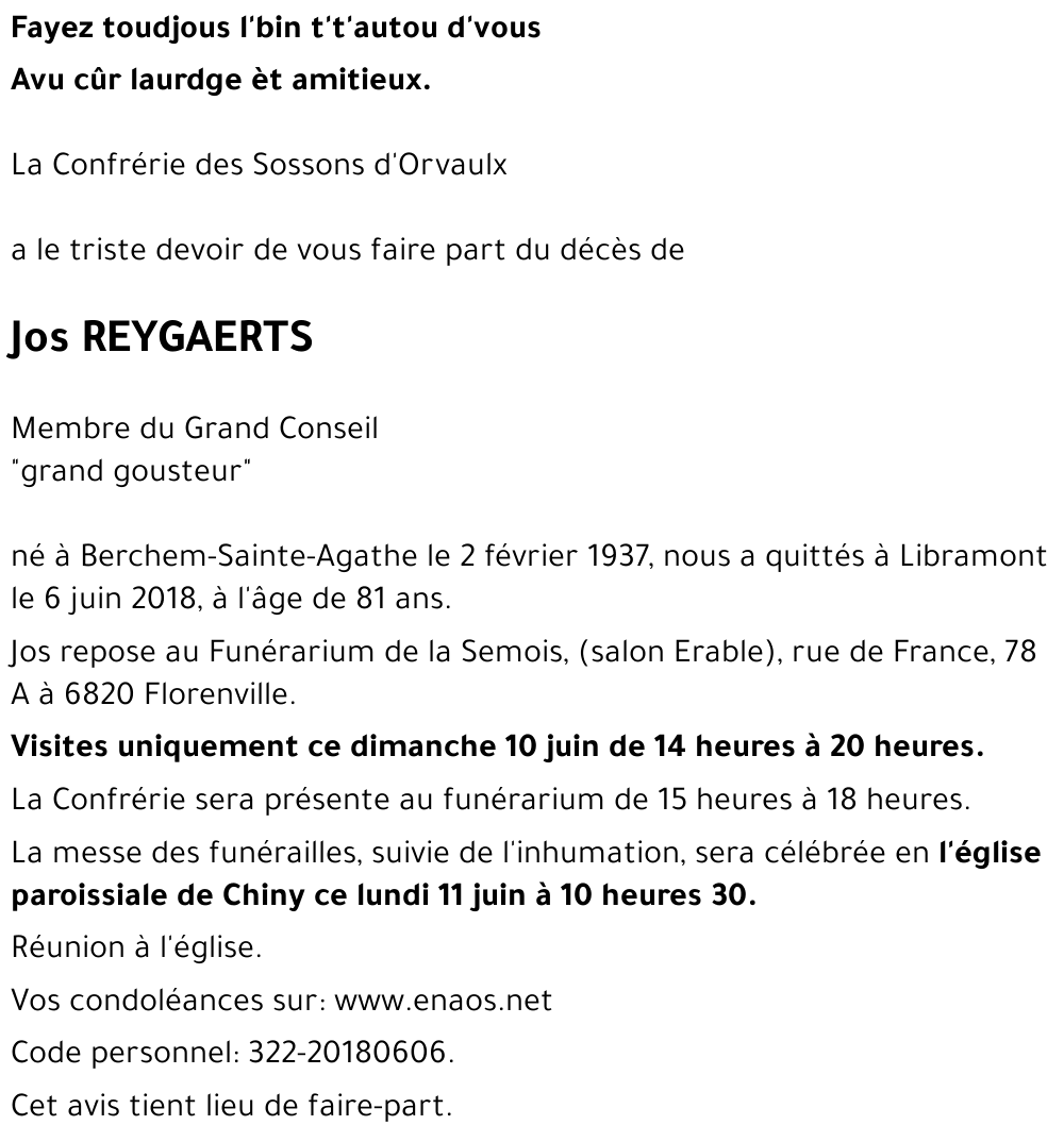 Jos REYGAERTS