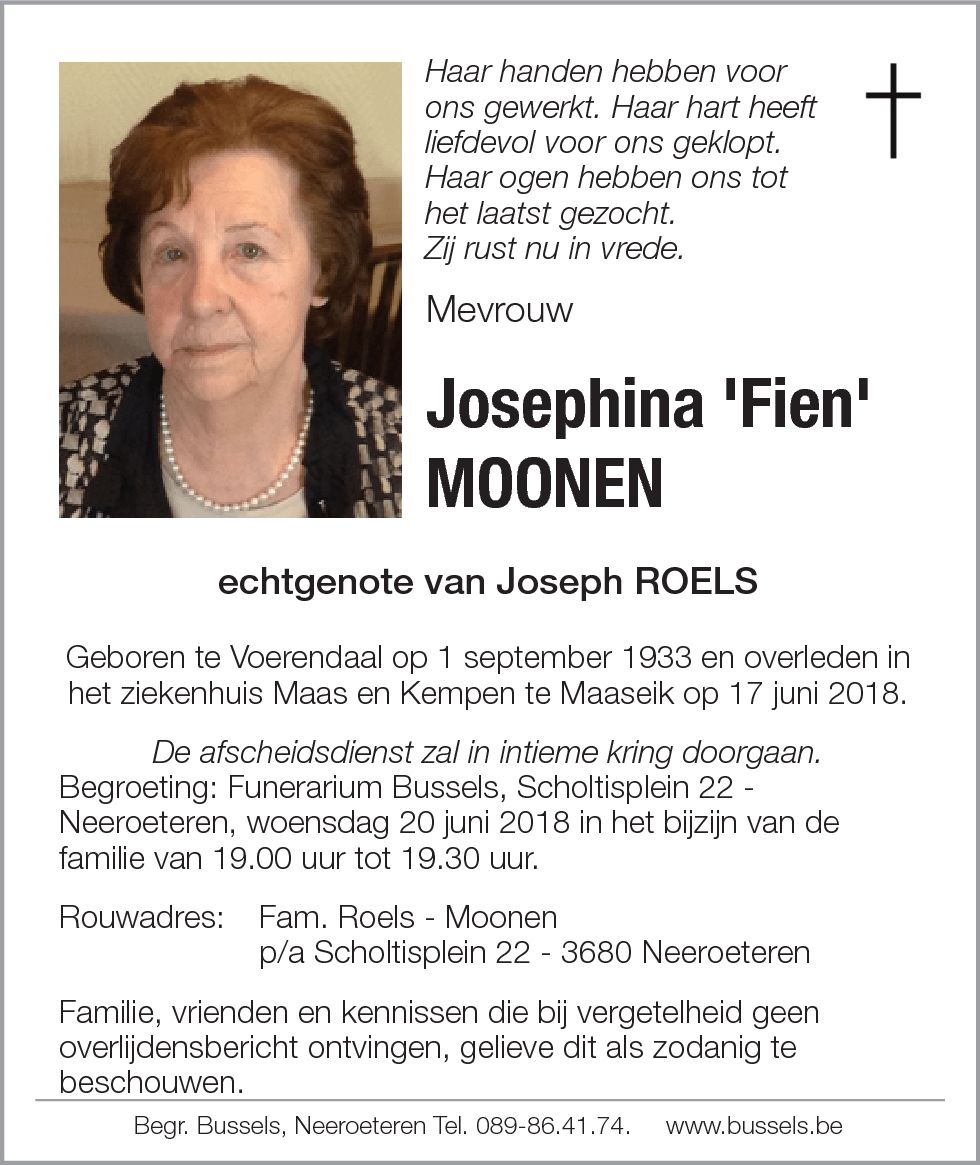 Josephina 'Fien' MOONEN