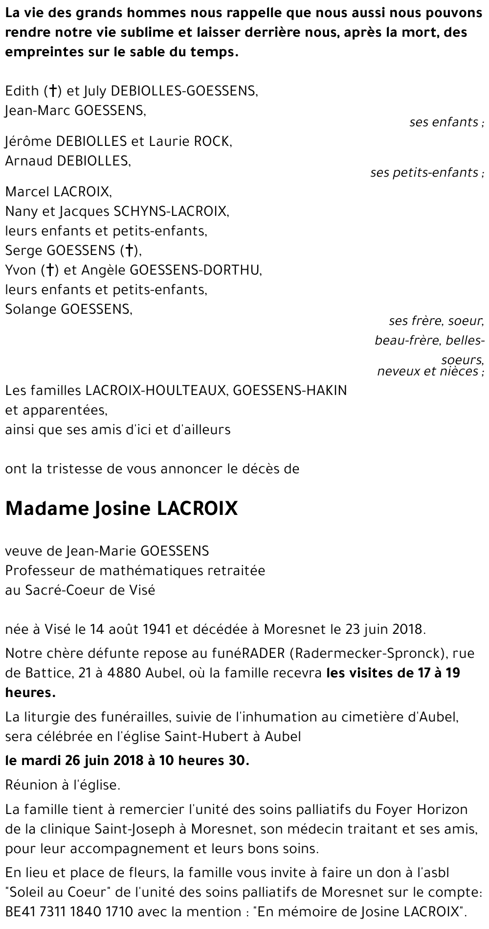 Josine LACROIX