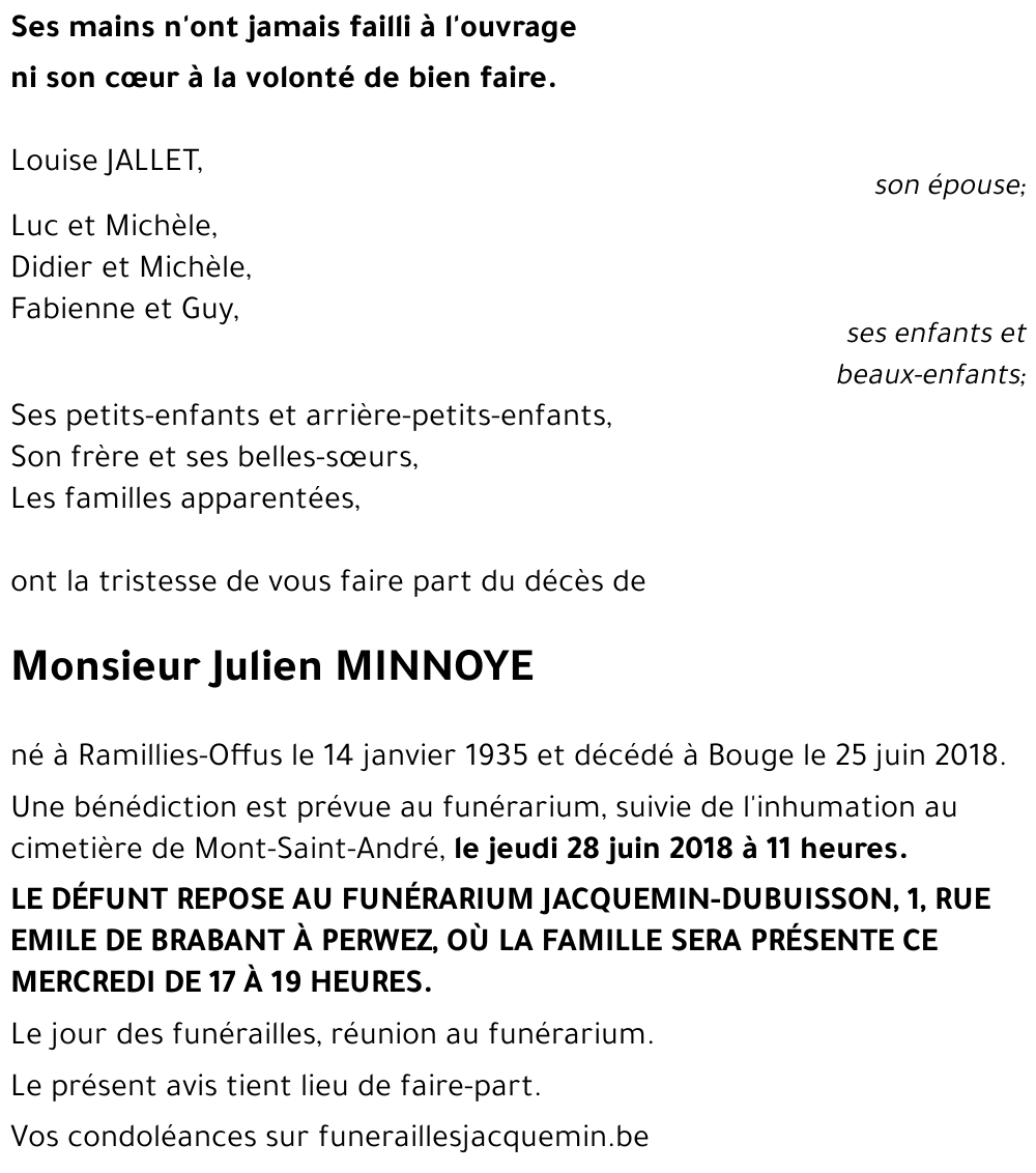 Julien MINNOYE