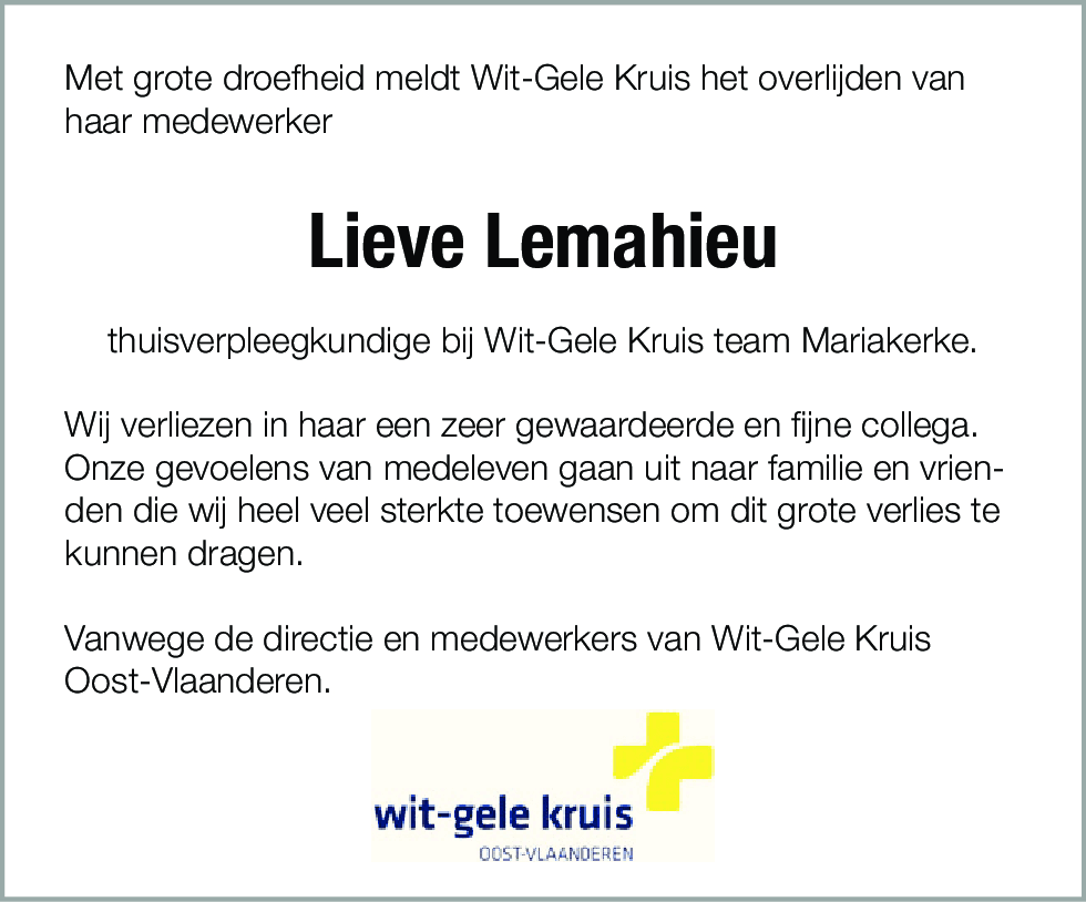 Lieve Lemahieu