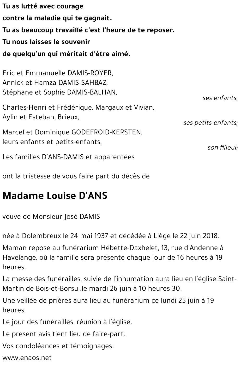 Louise D'ANS