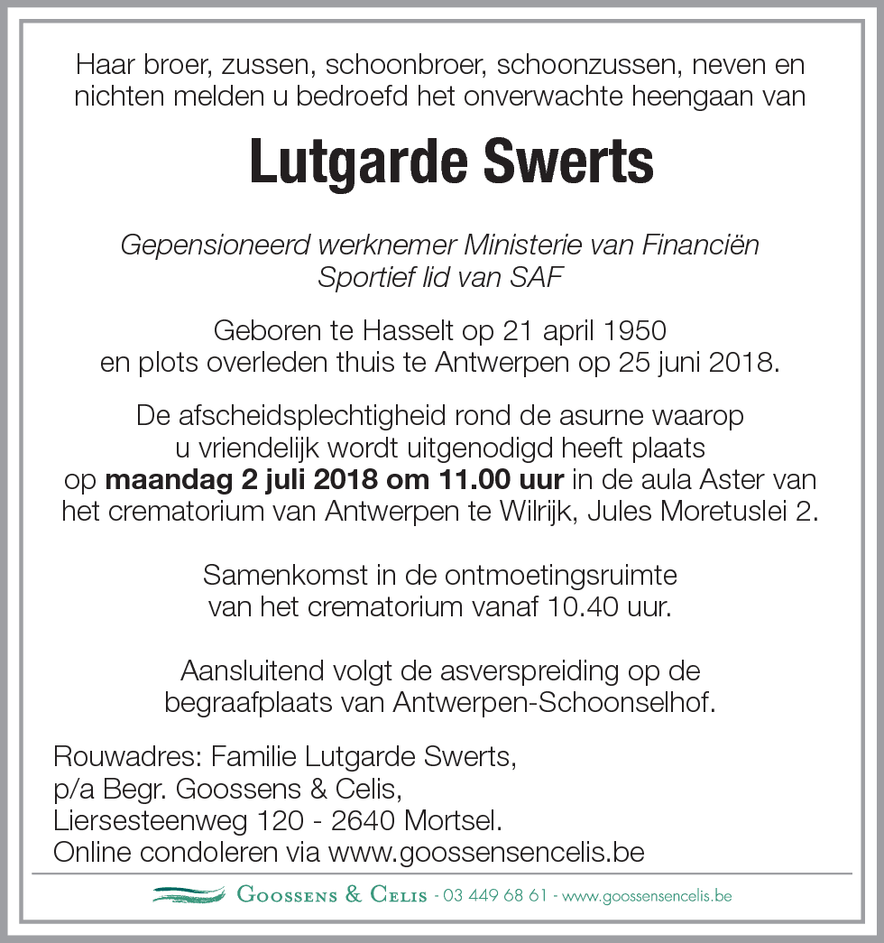 Lutgarde Swerts