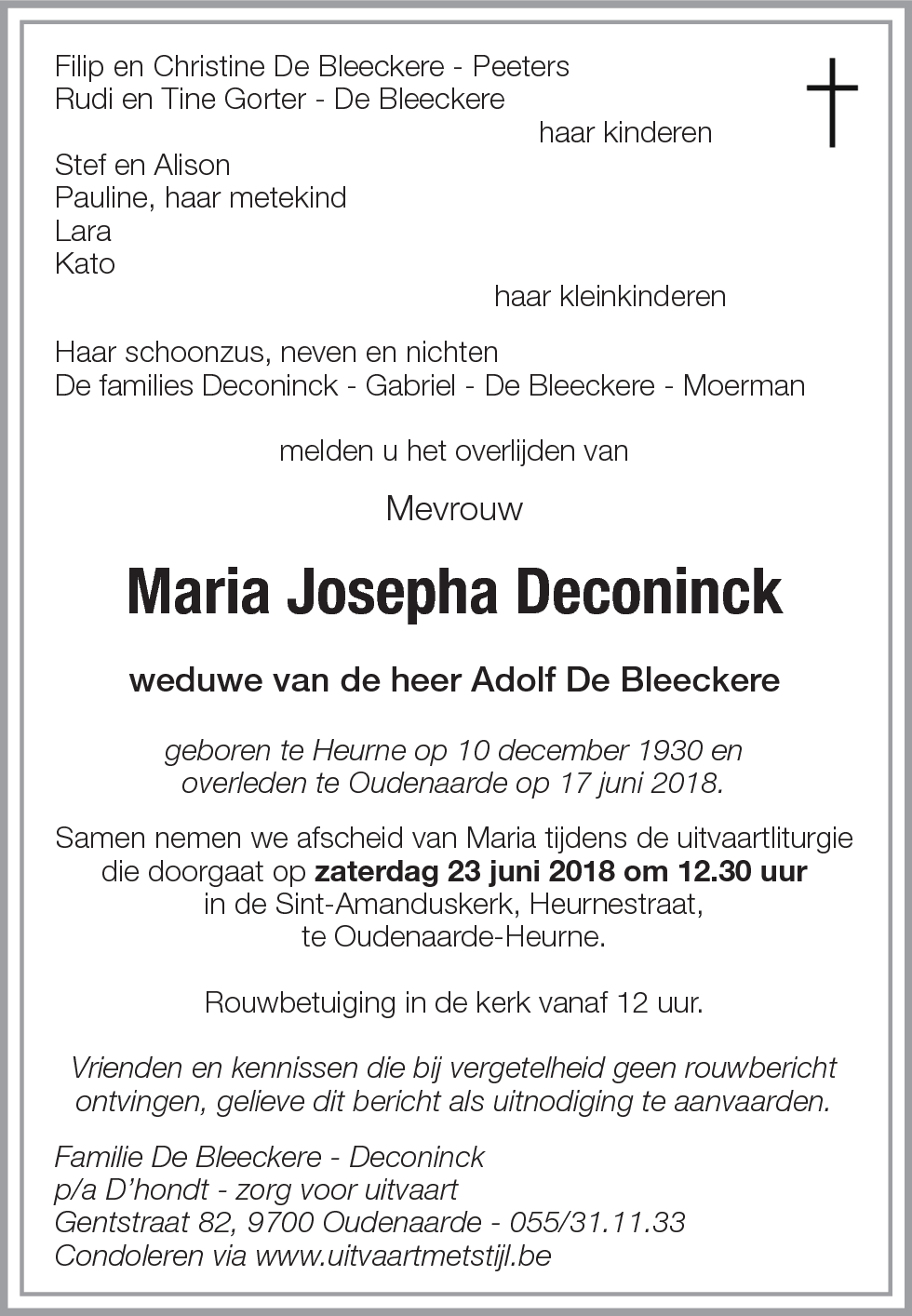 Maria Josepha Deconinck