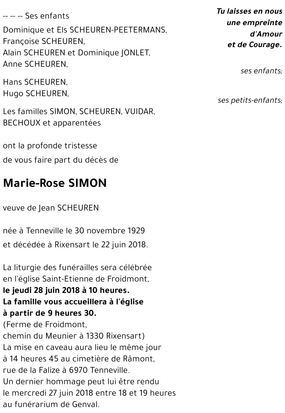 Marie-Rose SIMON