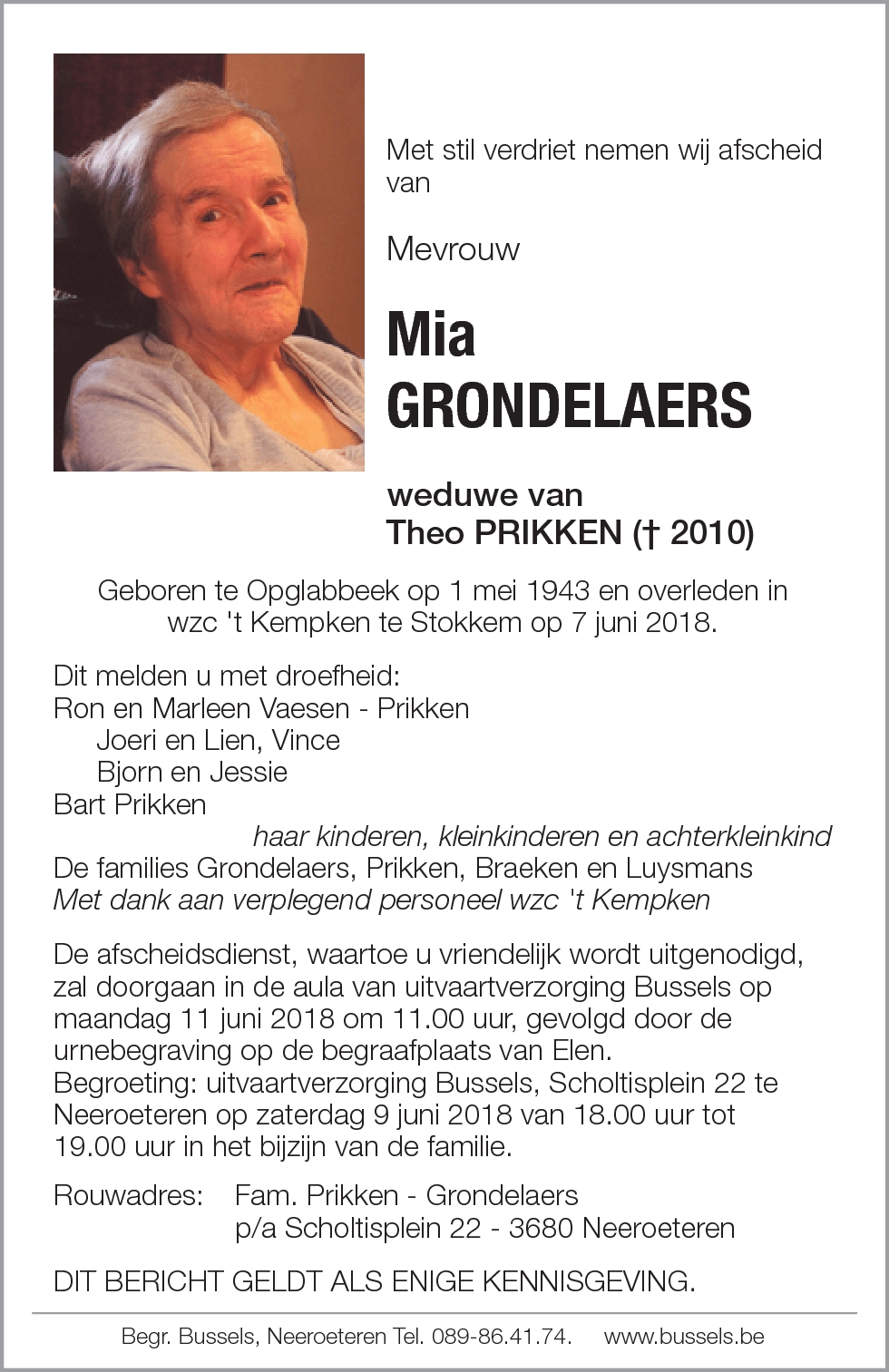Mia GRONDELAERS