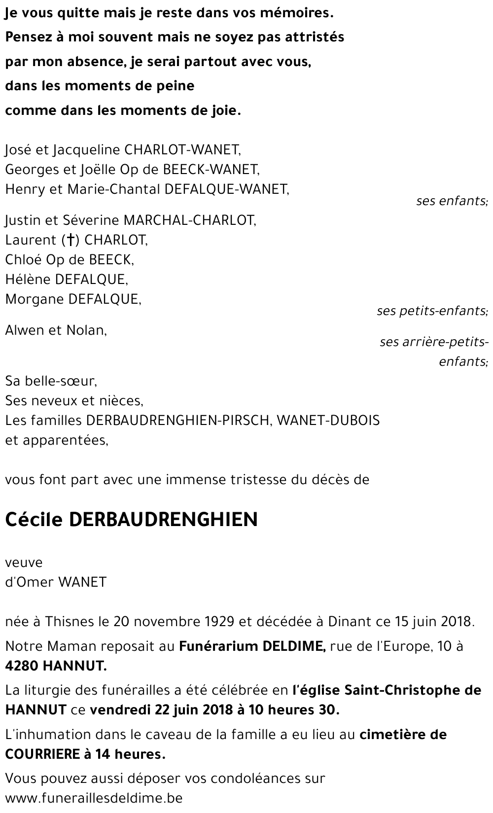 Monique DERBAUDRENGHIEN