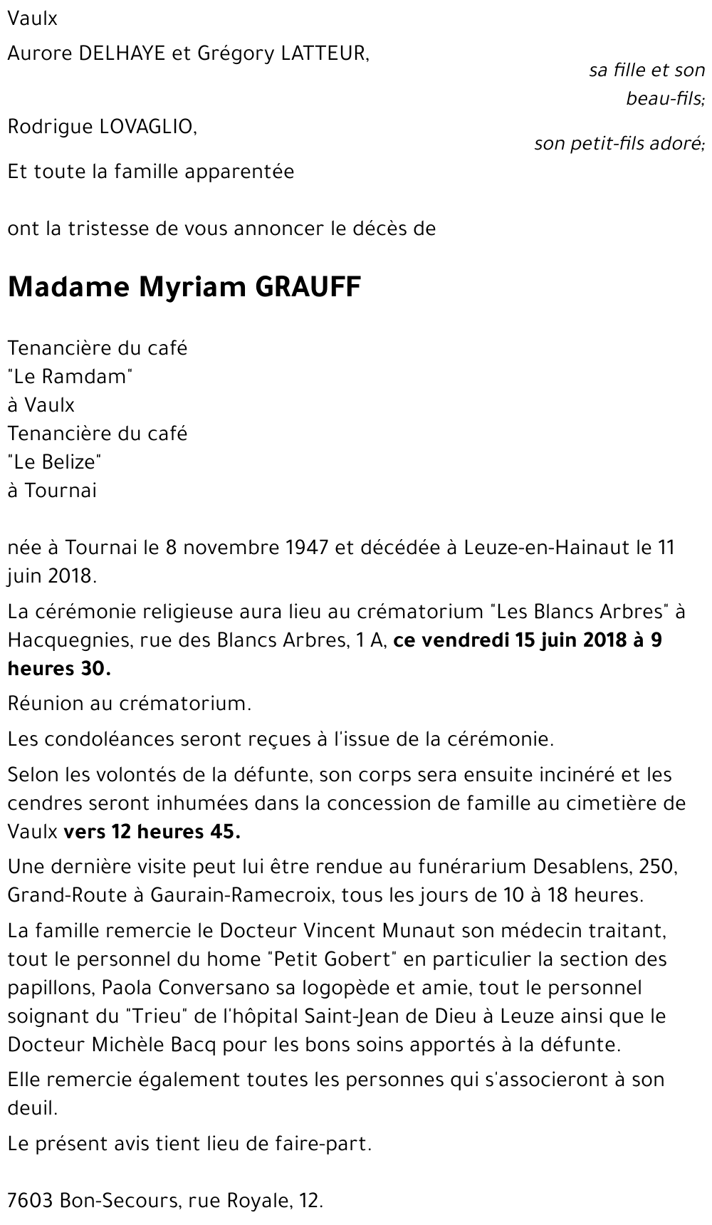 Myriam GRAUFF