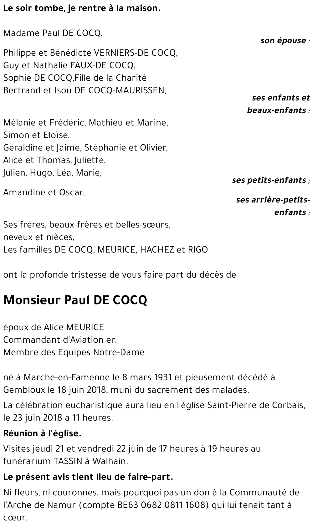 Paul DE COCQ