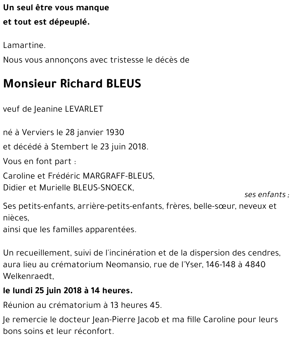 Richard BLEUS