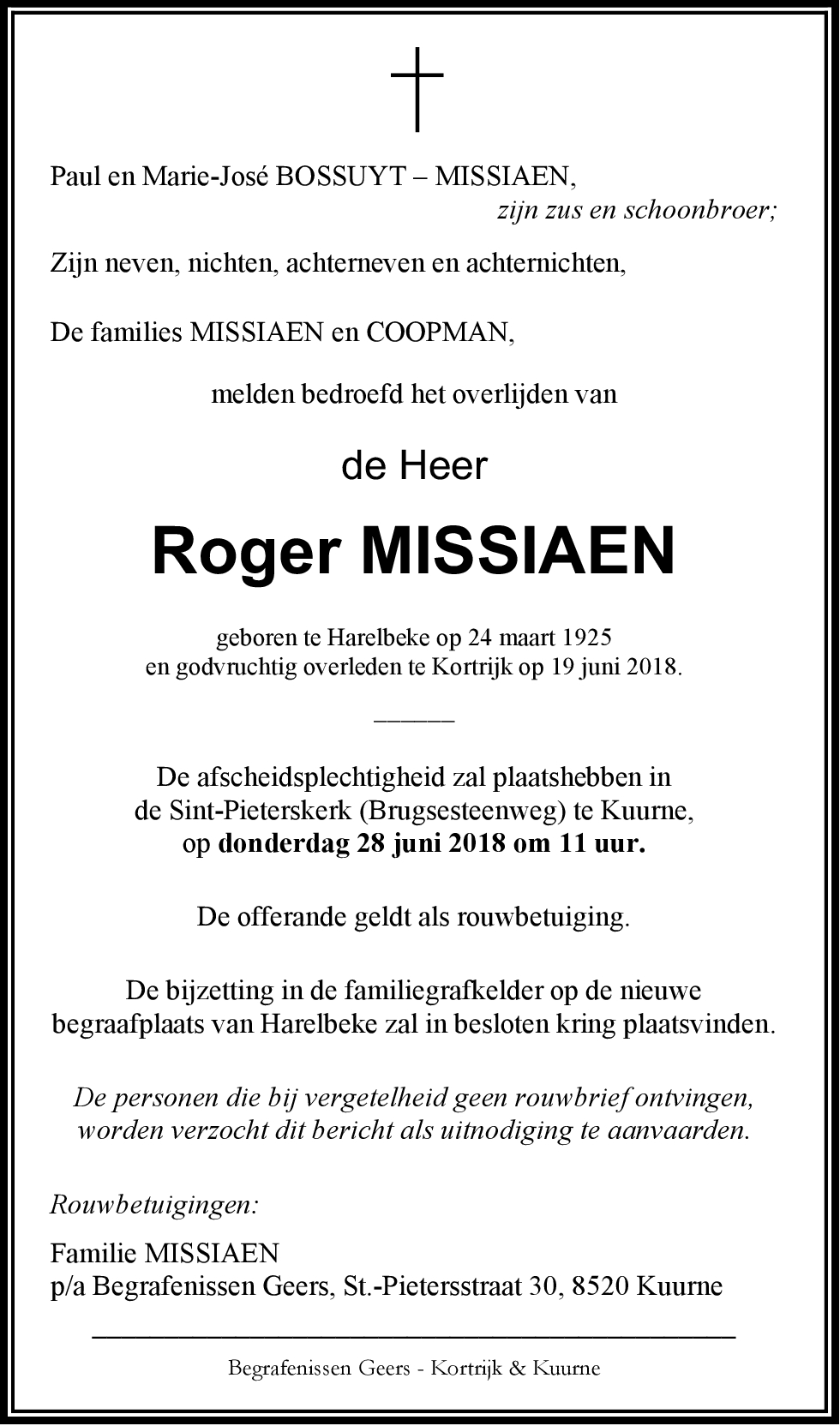 Roger MISSIAEN