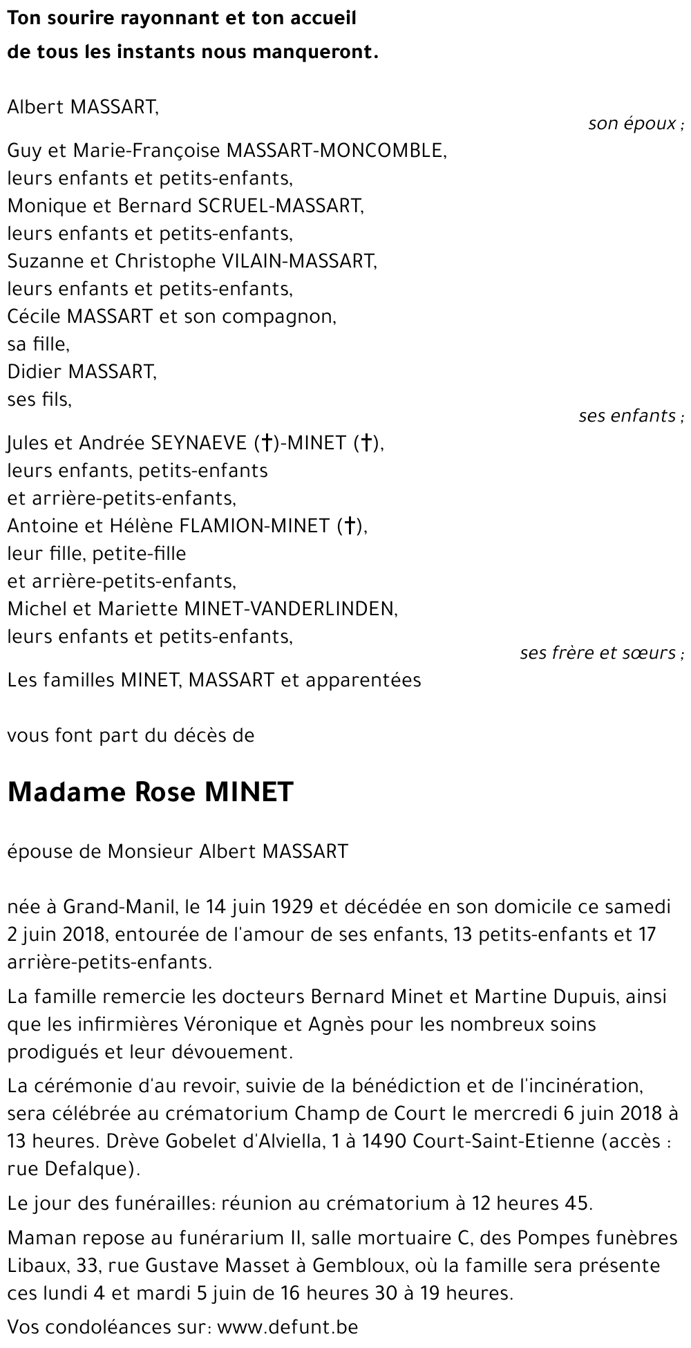 Rose MINET