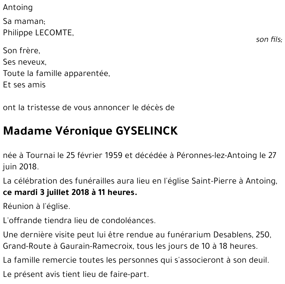 Véronique GYSELINCK