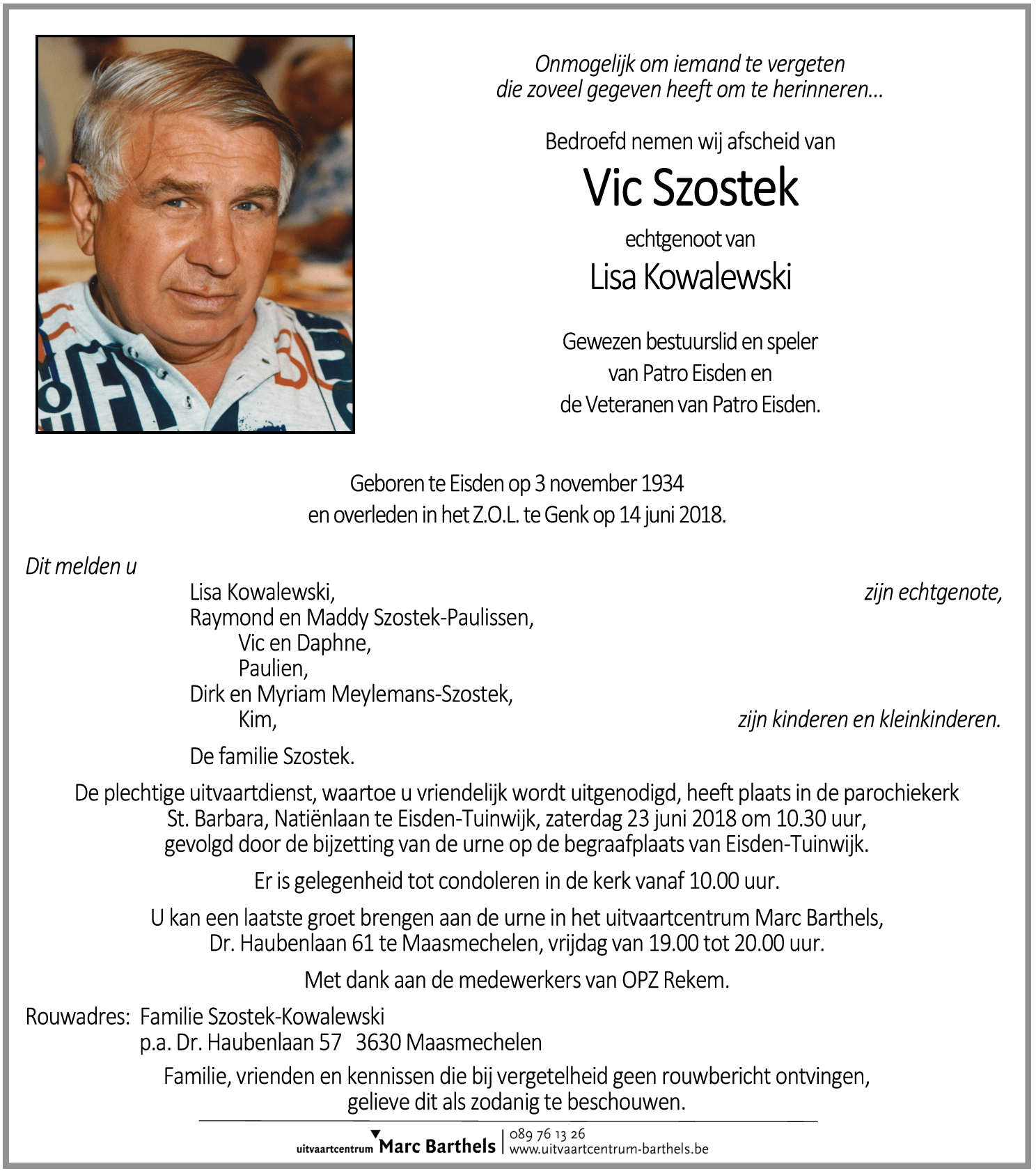 Vic Szostek