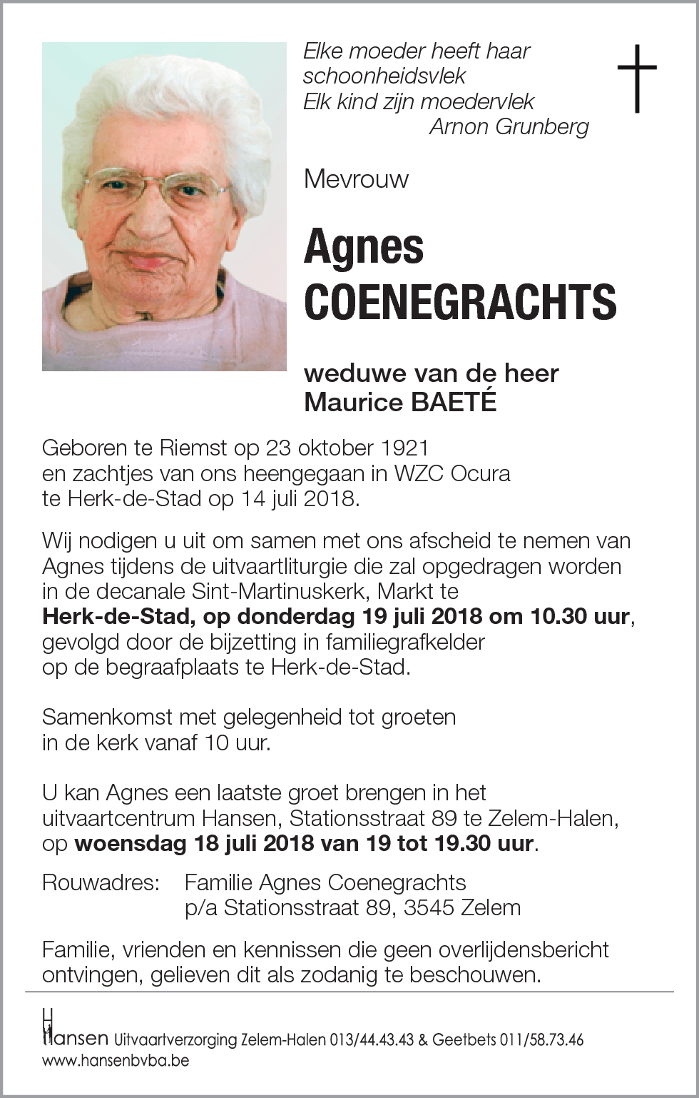 Agnes COENEGRACHTS