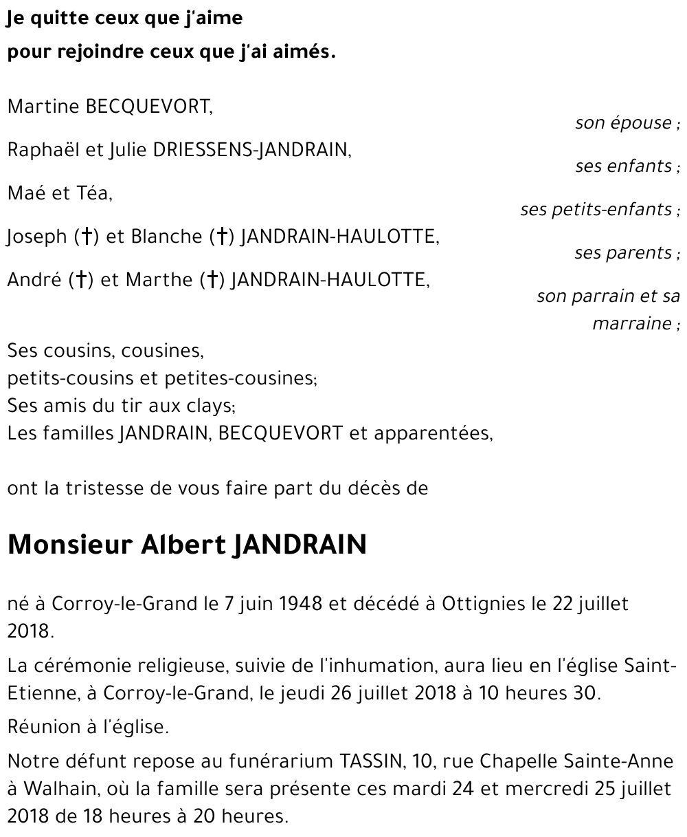 Albert JANDRAIN