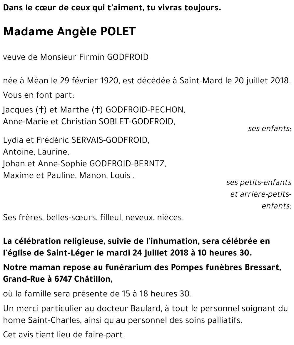 Angèle POLET 