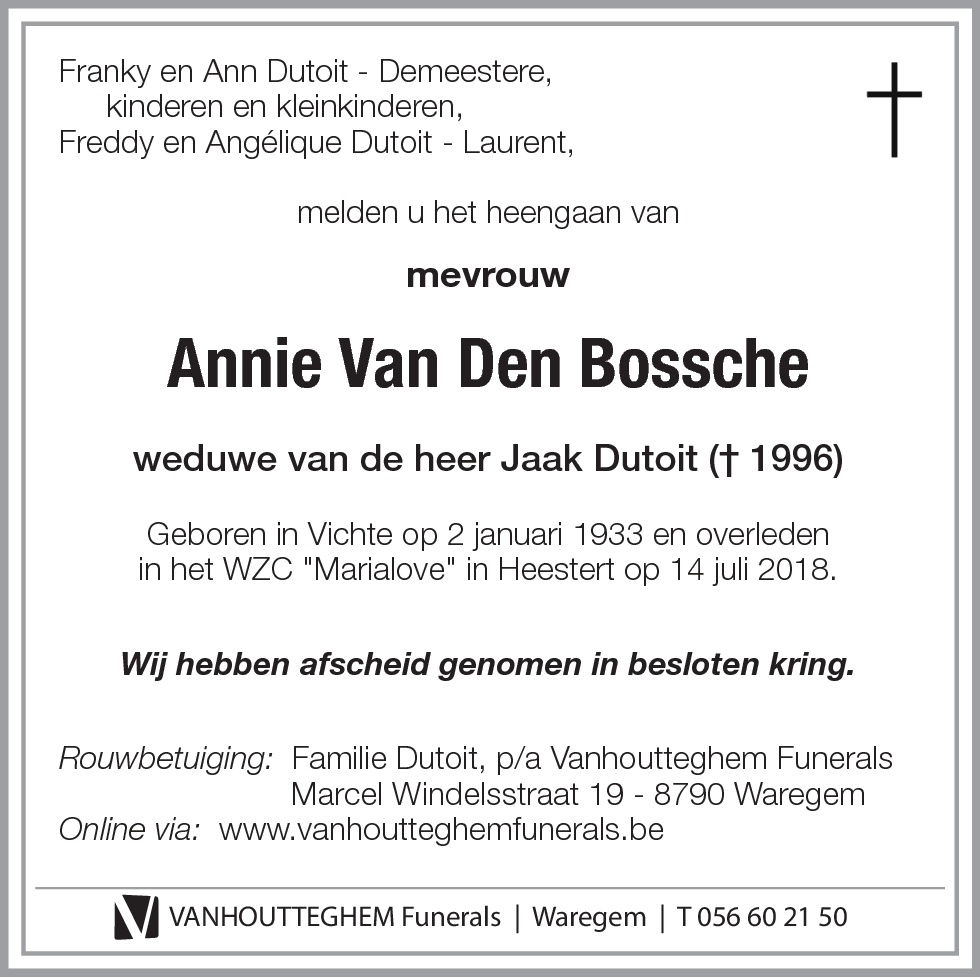 Annie Van Den Bossche