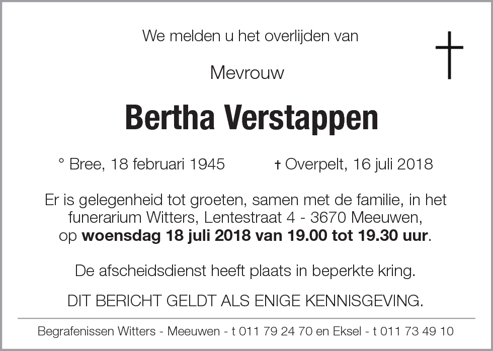 Bertha Verstappen