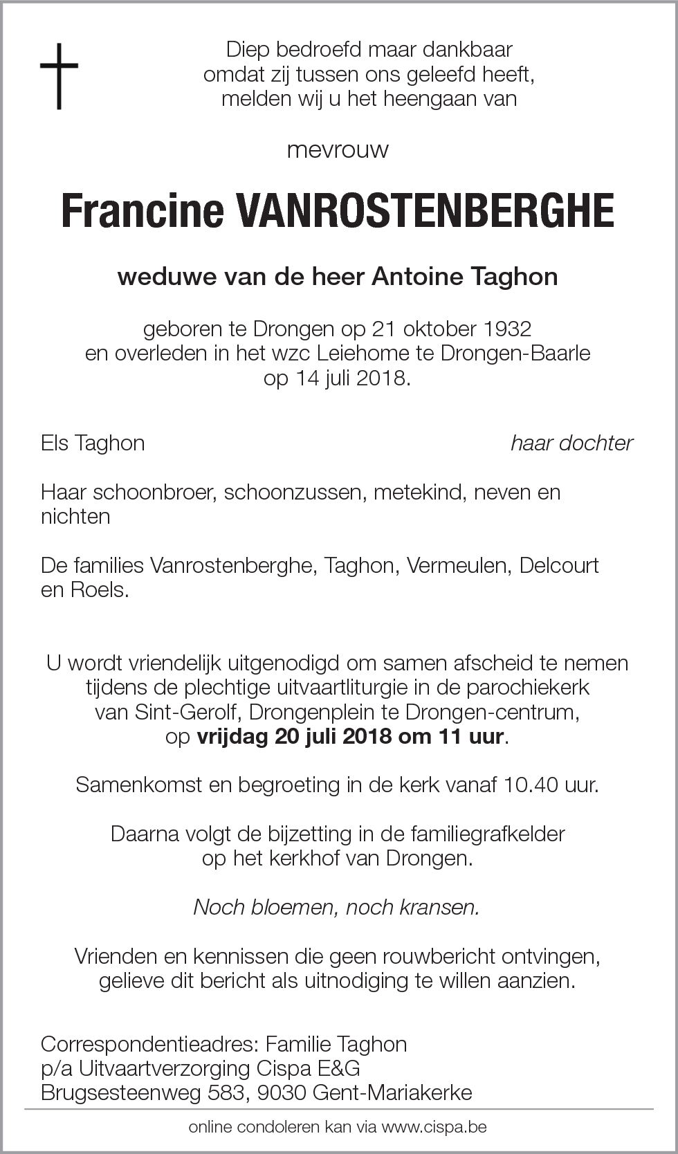 Francine Vanrostenberghe