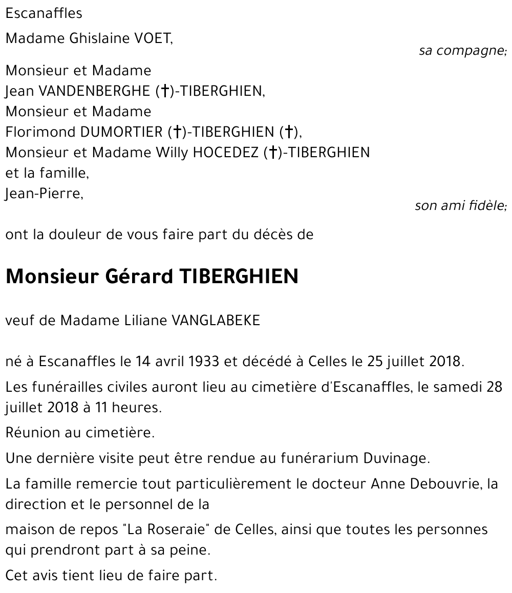 Gérard TIBERGHIEN