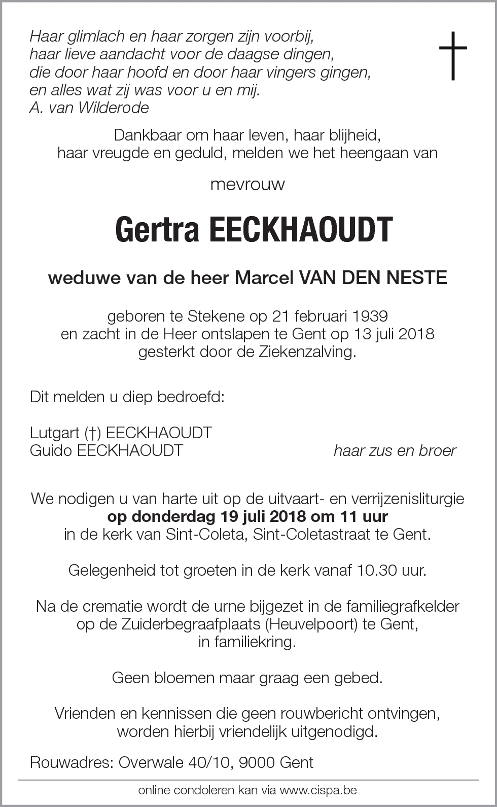 Gertra Eeckhaoudt