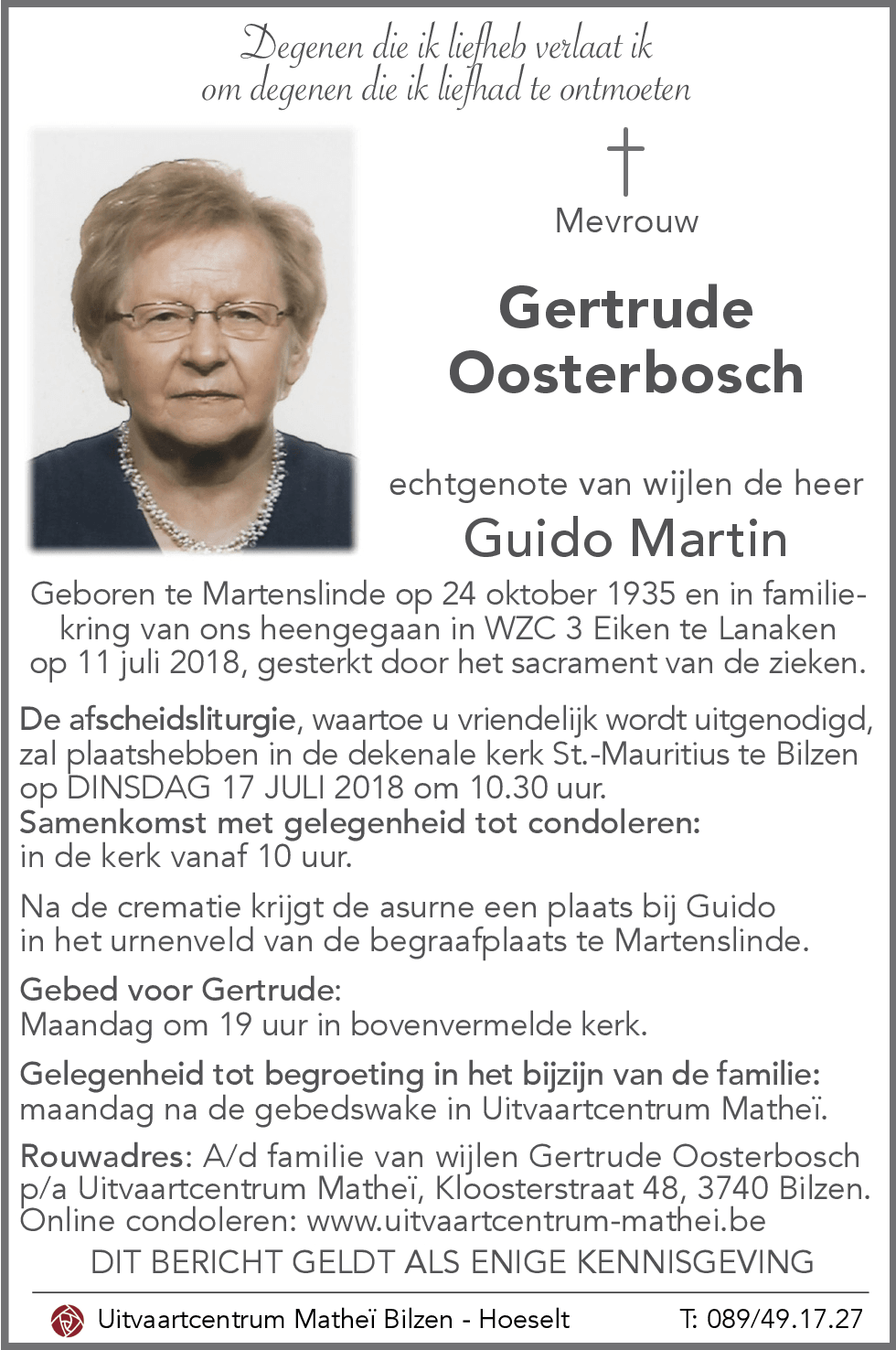 Gertrude OOSTERBOSCH