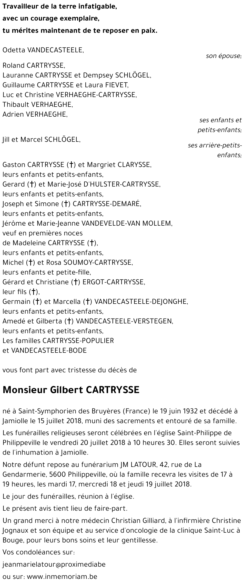 Gilbert CARTRYSSE