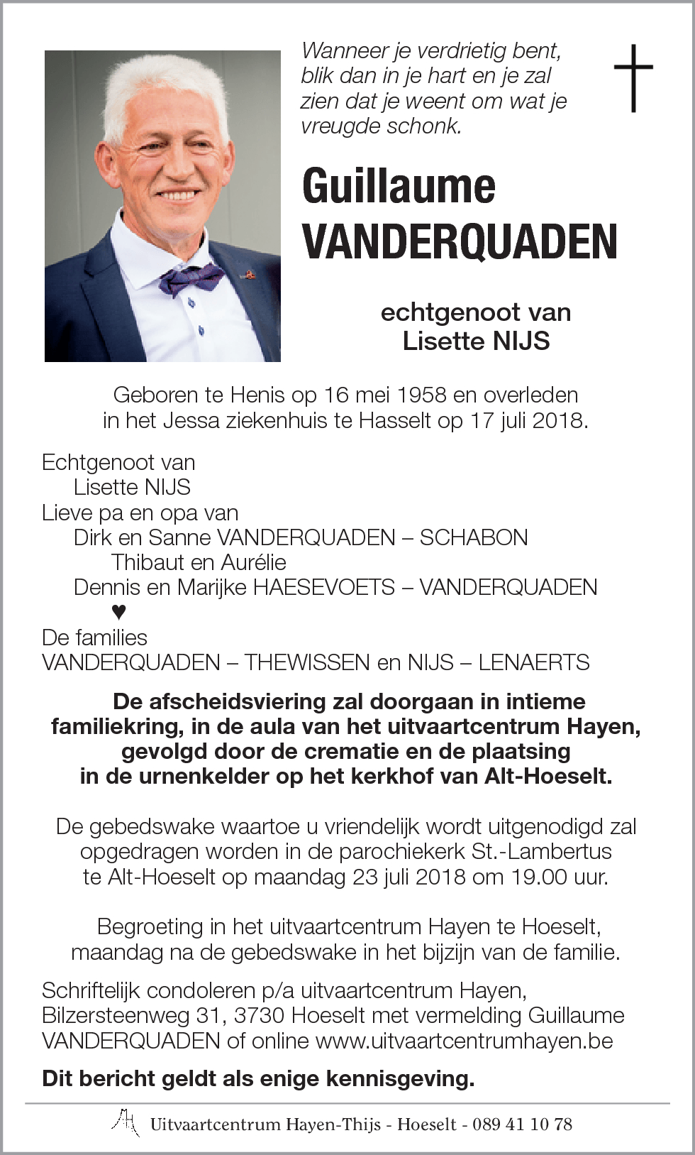 Guillaume VANDERQUADEN