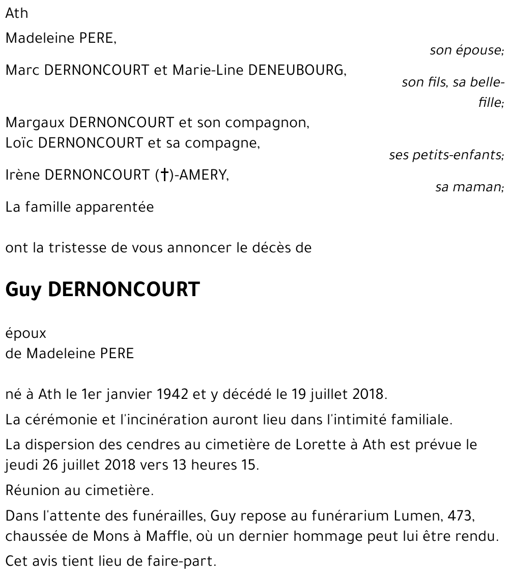 Guy DERNONCOURT