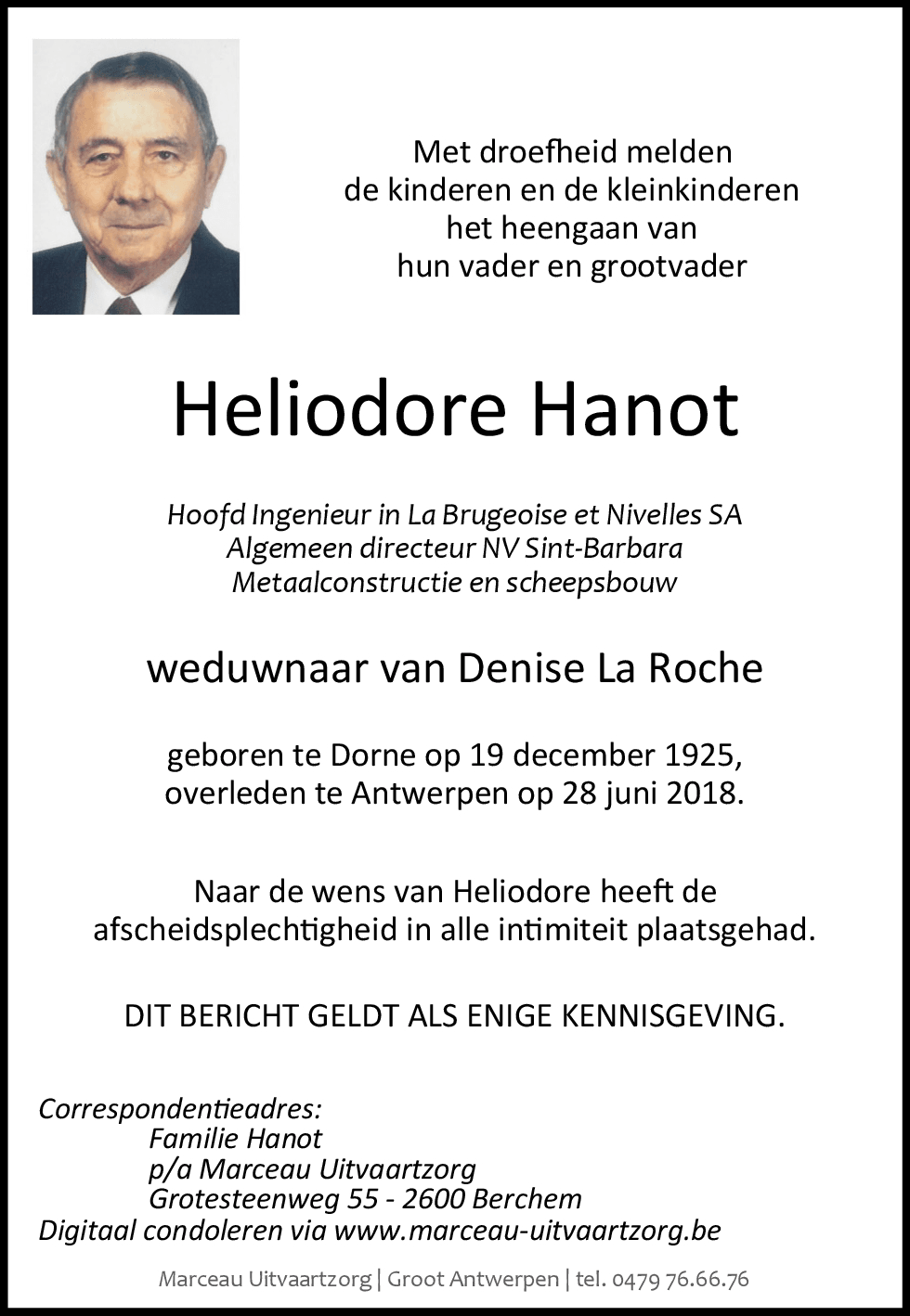 HELIODORE HANOT