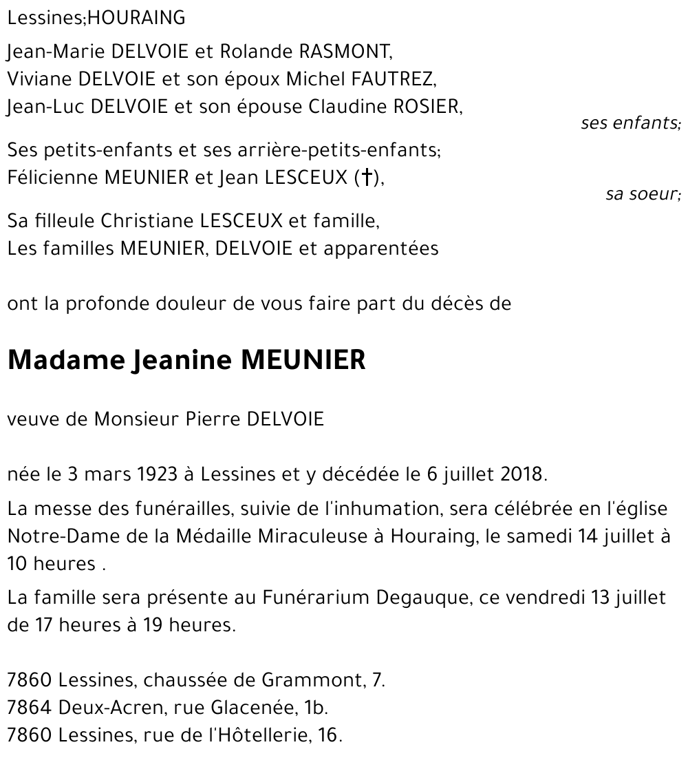 Jeanine MEUNIER