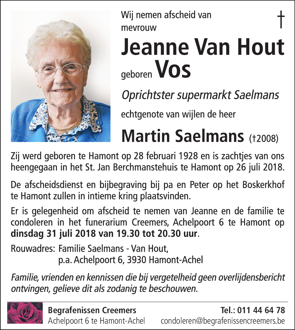 Jeanne Van Hout