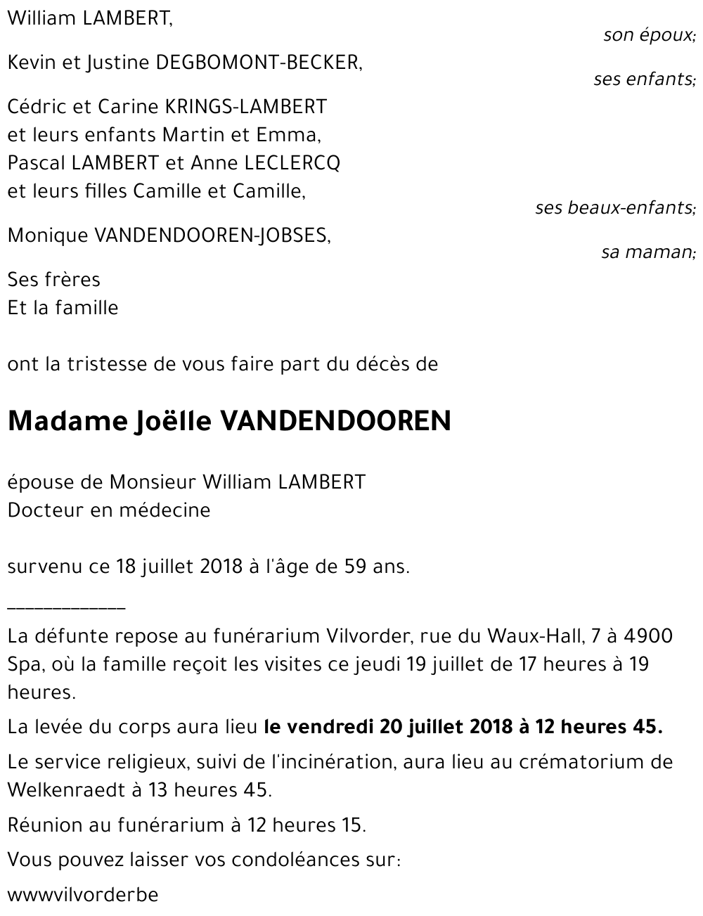 Joëlle VANDENDOOREN