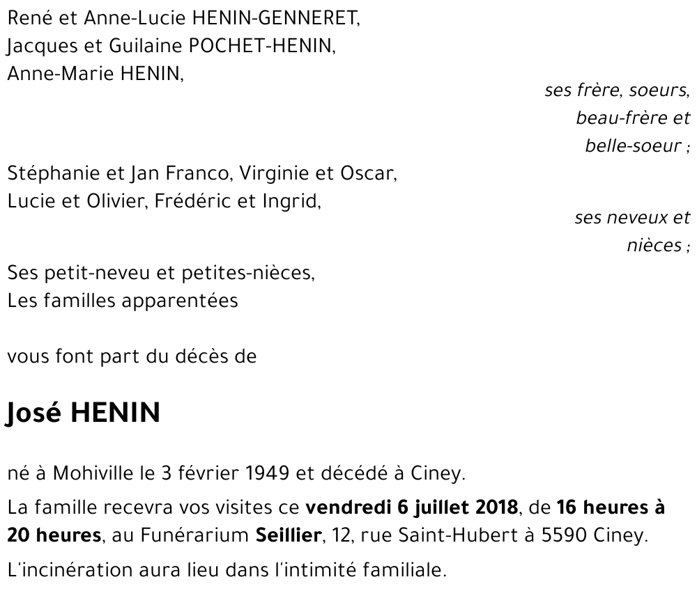 José HENIN