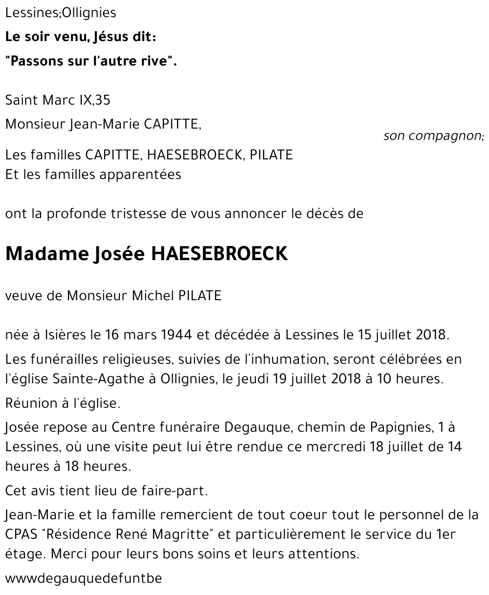 Josée HAESEBROECK