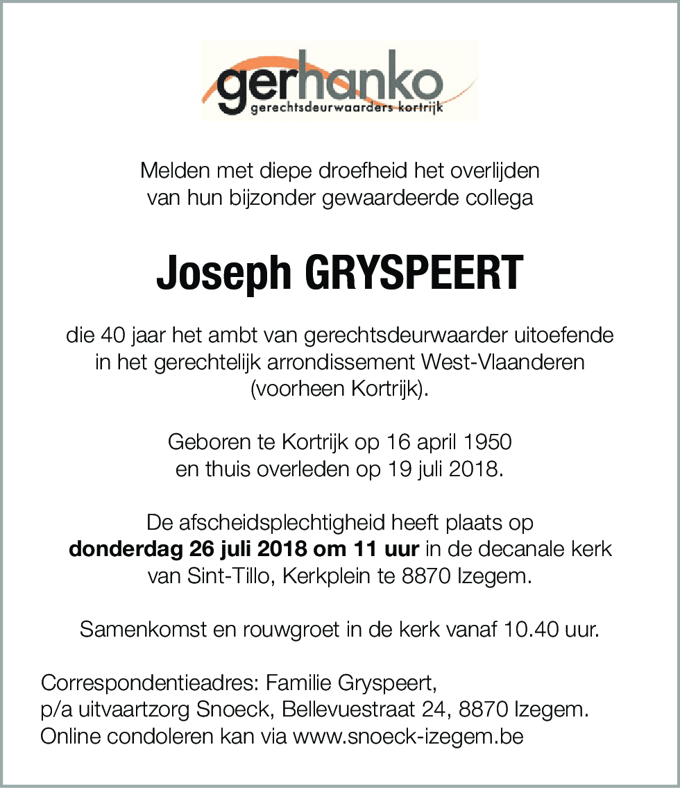 Joseph Gryspeert