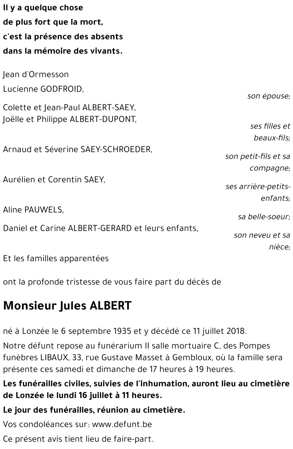 Jules ALBERT