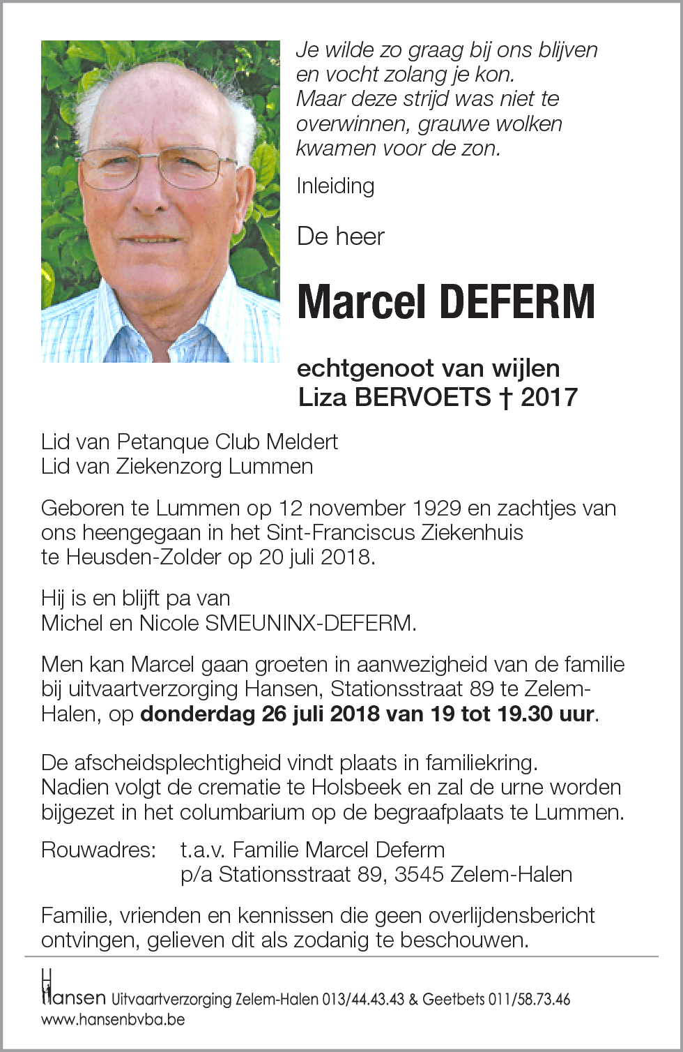 Marcel DEFERM