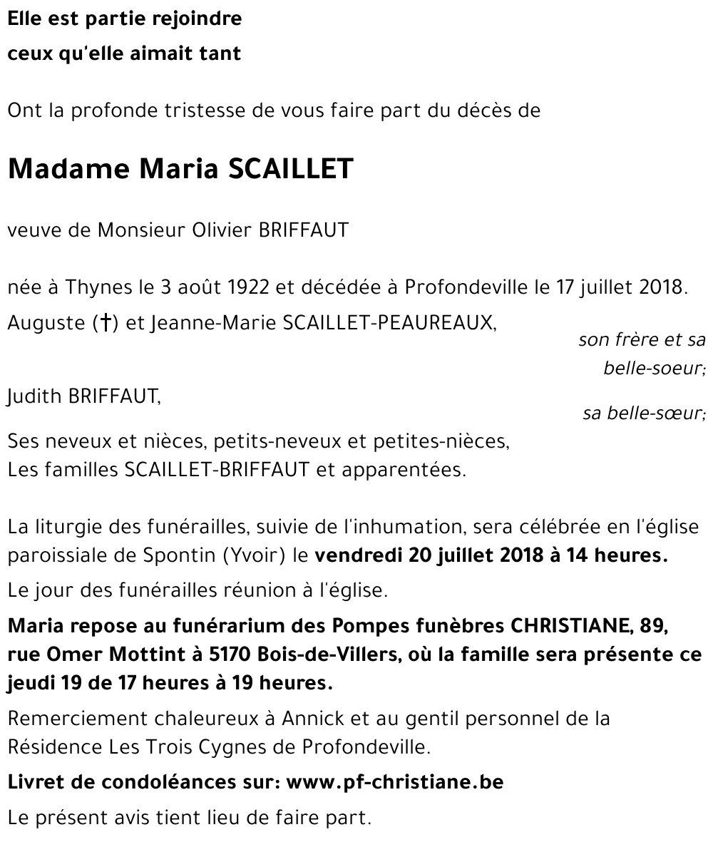 Maria SCAILLET