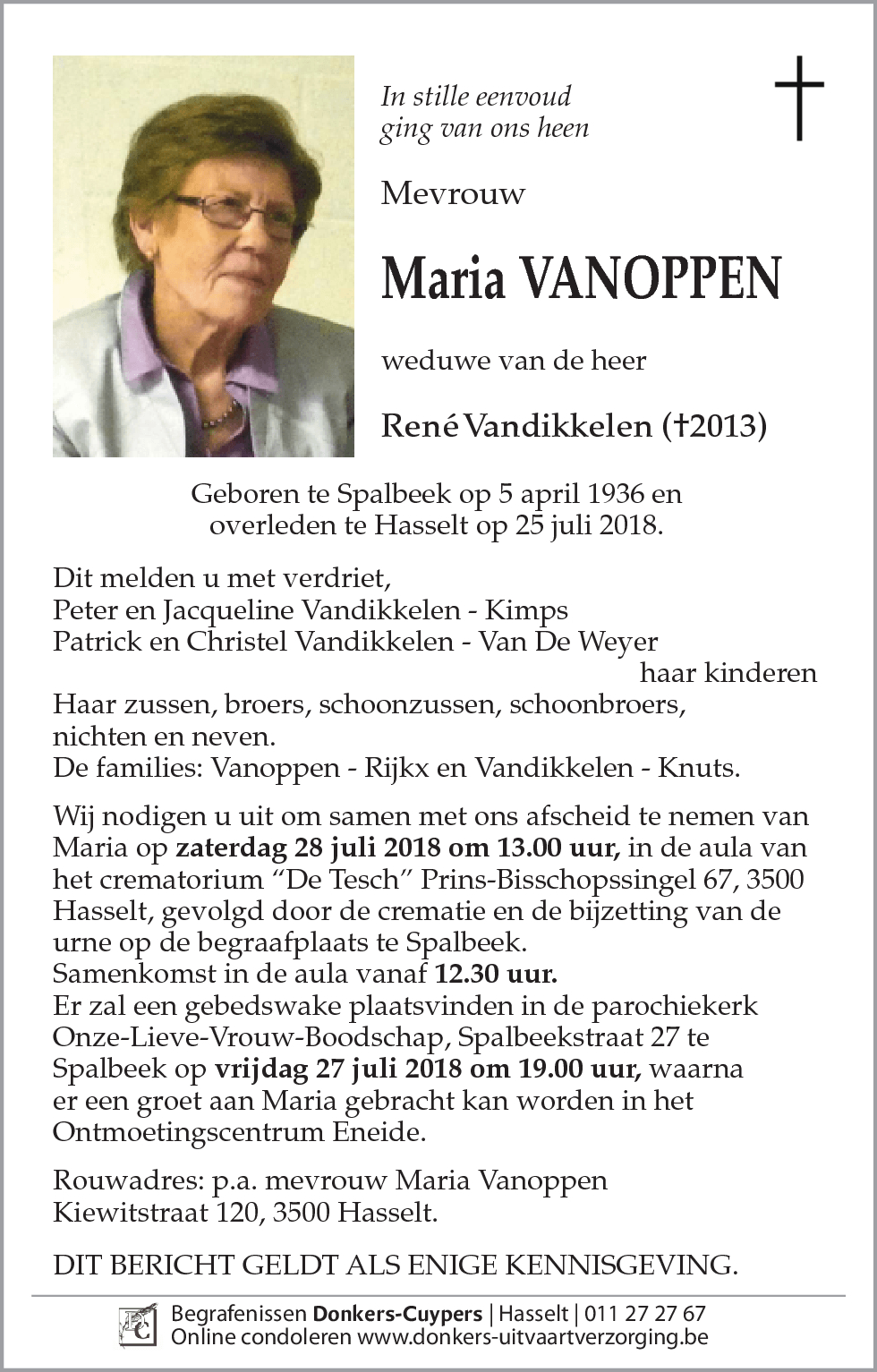 Maria Vanoppen