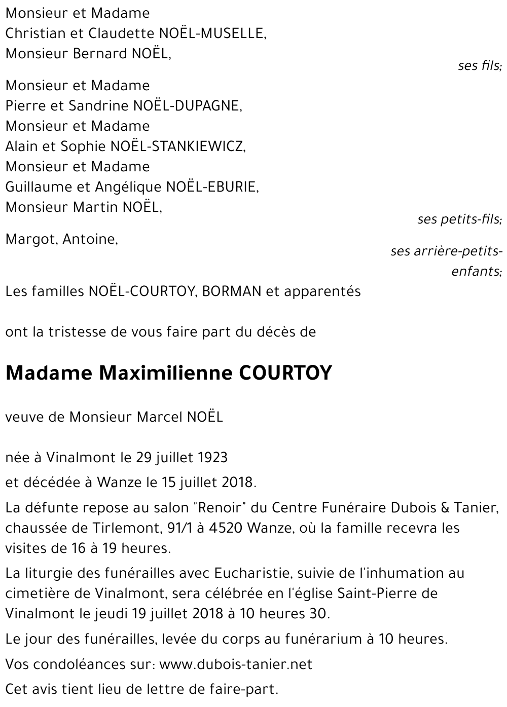Maximilienne COURTOY