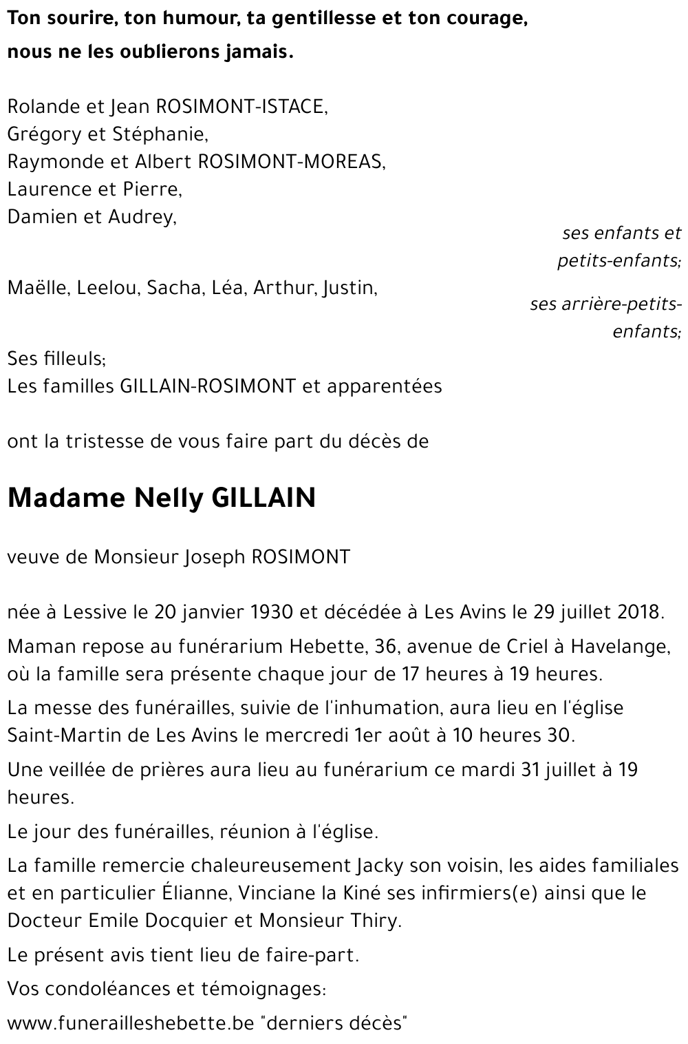 Nelly GILLAIN